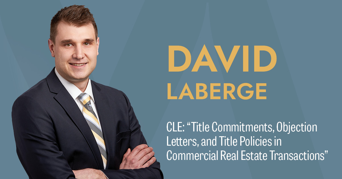 David LaBerge Presents Session for Commercial Real Estate Purchase